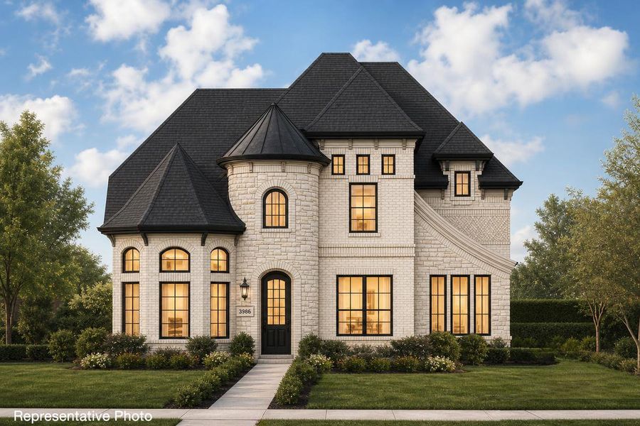 Representative exterior photo of a completed home built from the Royal Summit by Grand Homes in Edgewater, Fate, TX (Image 17).