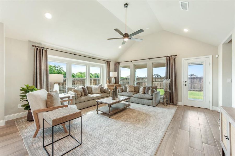 Furnished interior view inside a new home in West Crossing, Anna (Image 25). Furnished interior view inside a new home in West Crossing, Anna (Image 25).