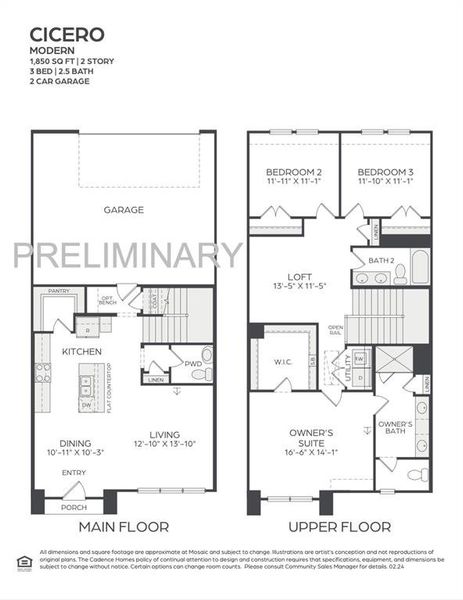 Offering a livable, open concept floor plan with entertaining space galore, our new Cicero plan is the lock & leave home you have been searching for!