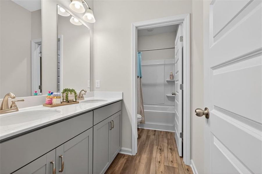 Furnished interior view inside a new home in The Stiles, Cartersville (Image 13).