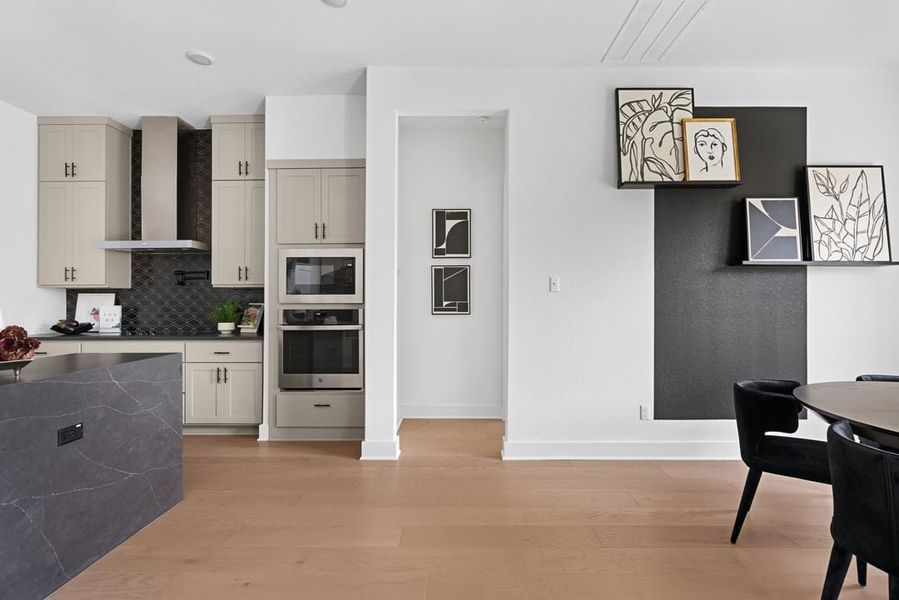 Furnished interior view inside a new home in Park Collection at Heritage, Dripping Springs (Image 13).