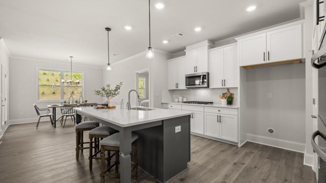 Furnished interior view inside a new home in Hamptons at Riverwood North, Dallas (Image 12).