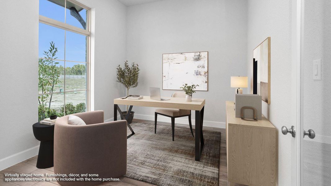 Furnished interior view inside a new home in Artavia 50', Conroe (Image 4). Furnished interior view inside a new home in Artavia 50', Conroe (Image 4).