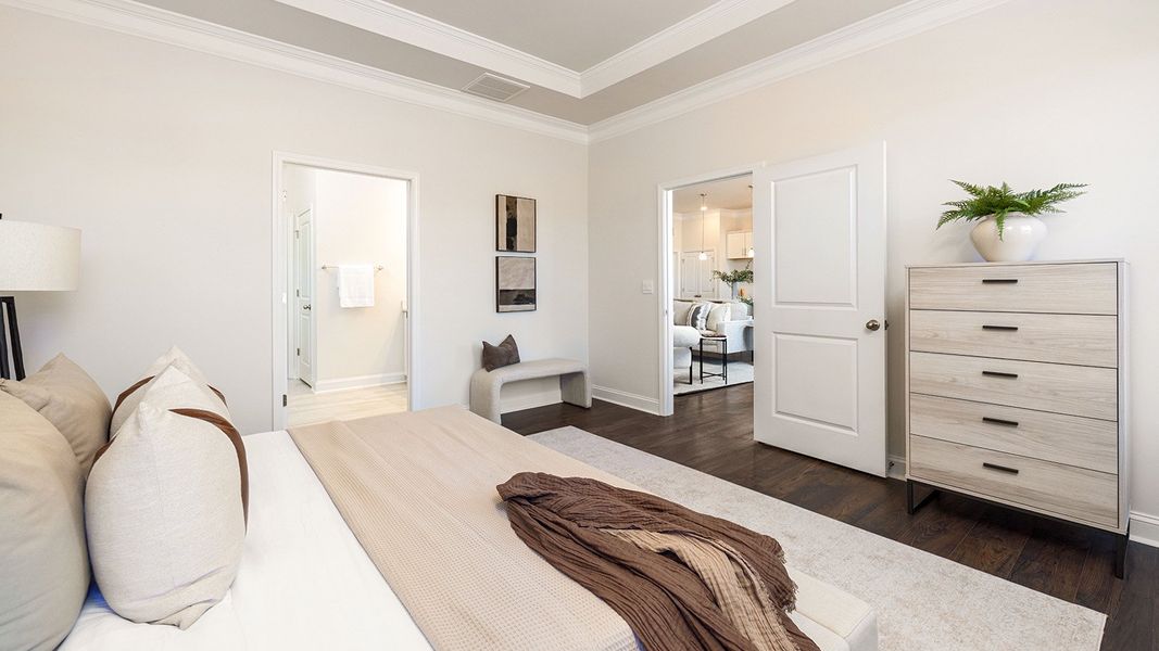 Representative furnished interior of a home built from the Azalea by D.R. Horton in Reserve at Tap Root Farms, Fletcher (Image 22). Representative furnished interior of a home built from the Azalea by D.R. Horton in Reserve at Tap Root Farms, Fletcher (Image 22).