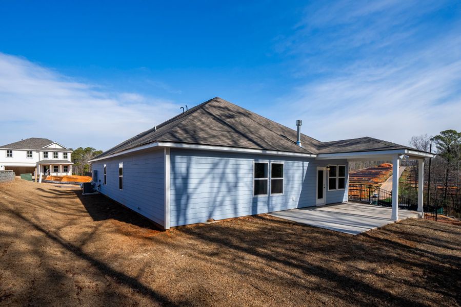 Exterior details and patio area of a home in Carriage Estates, Lexington (Image 25). Exterior details and patio area of a home in Carriage Estates, Lexington (Image 25).