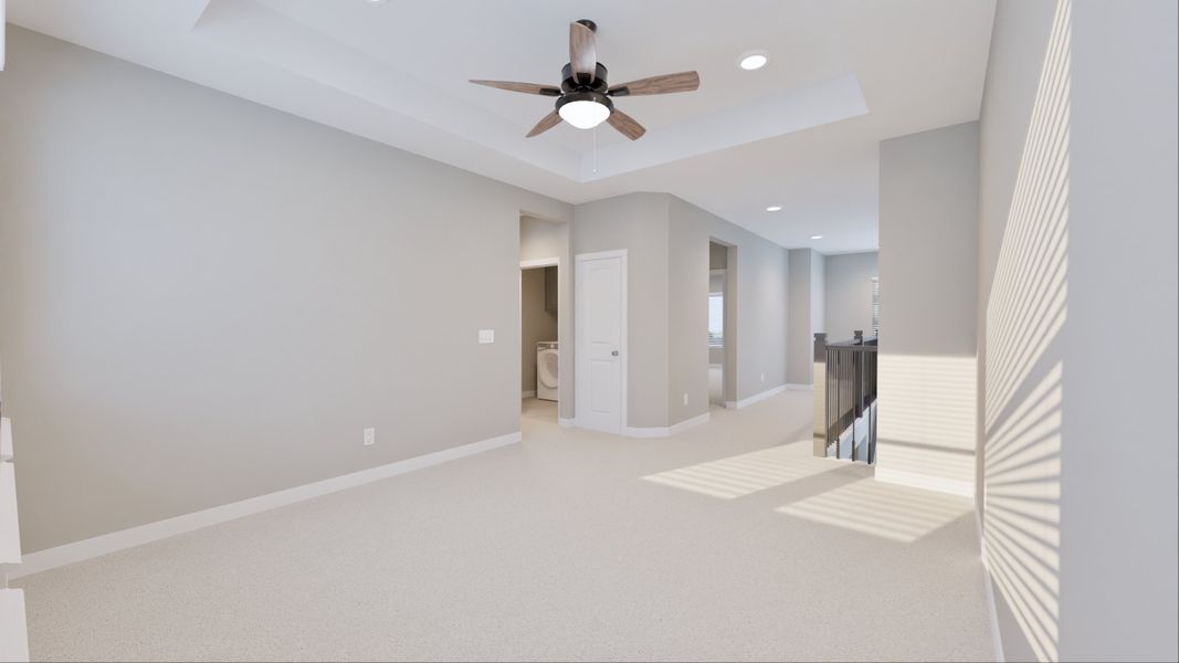 Representative unfurnished interior of a home built from the Hampton by Tricoast Homes in Summer Place  35', Montgomery (Image 36).