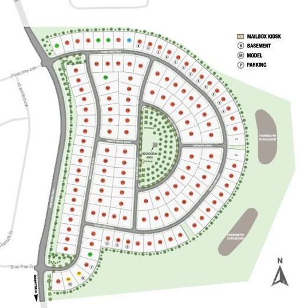 Estates at Sugar Creek Site Map
