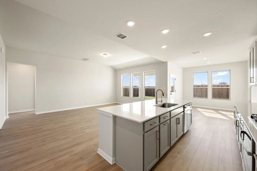Furnished interior view inside a new home in Willow Springs, Buda (Image 12).