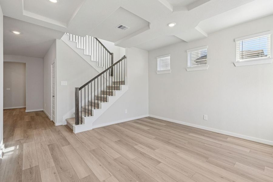 Photo is not of the actual home, but is an inspirational photo of builder’s model home and may depict options, furnishings, and/or decorator features that are not included