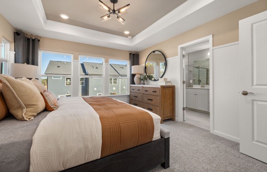 Representative furnished interior of a home built from the Crestwind by Pulte Homes in Mailman Post, Knightdale (Image 17).