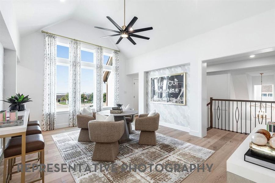 Furnished interior view inside a new home in Star Trail, Prosper (Image 23).
