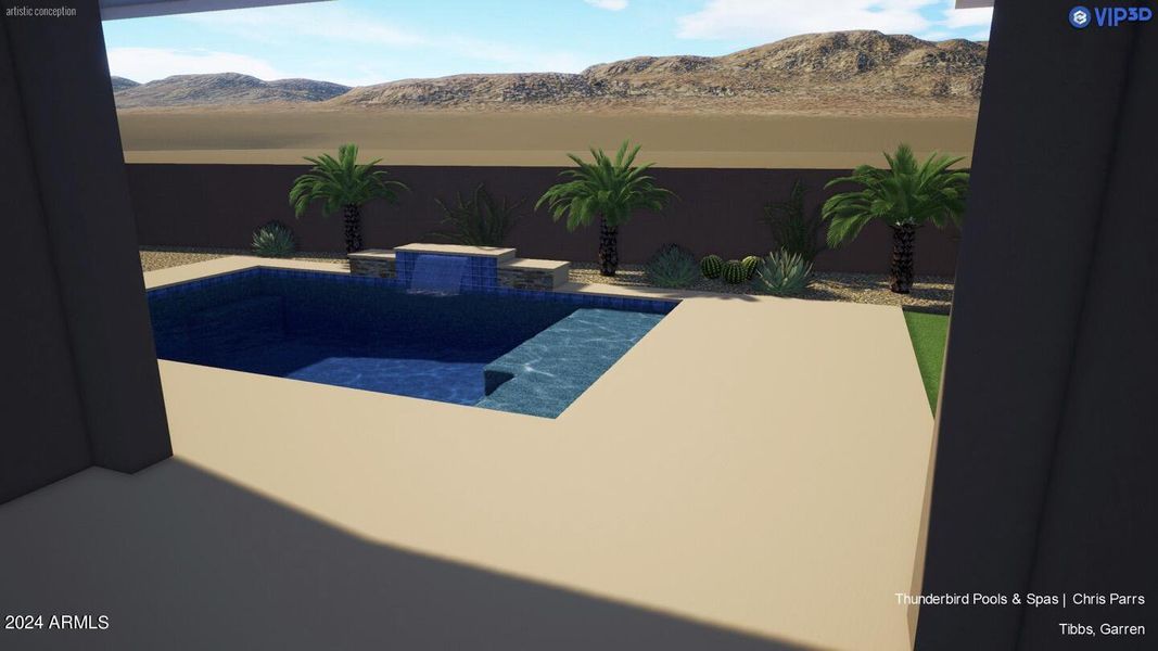 Backyard rendering