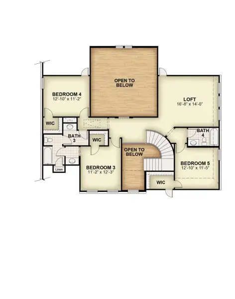 2D floor plan layout for the Louis - 60 ft Home Site by Rockwell Homes in Nelson Lake Estates, Rockwall, TX (Image 45). 2D floor plan layout for the Louis - 60 ft Home Site by Rockwell Homes in Nelson Lake Estates, Rockwall, TX (Image 45).