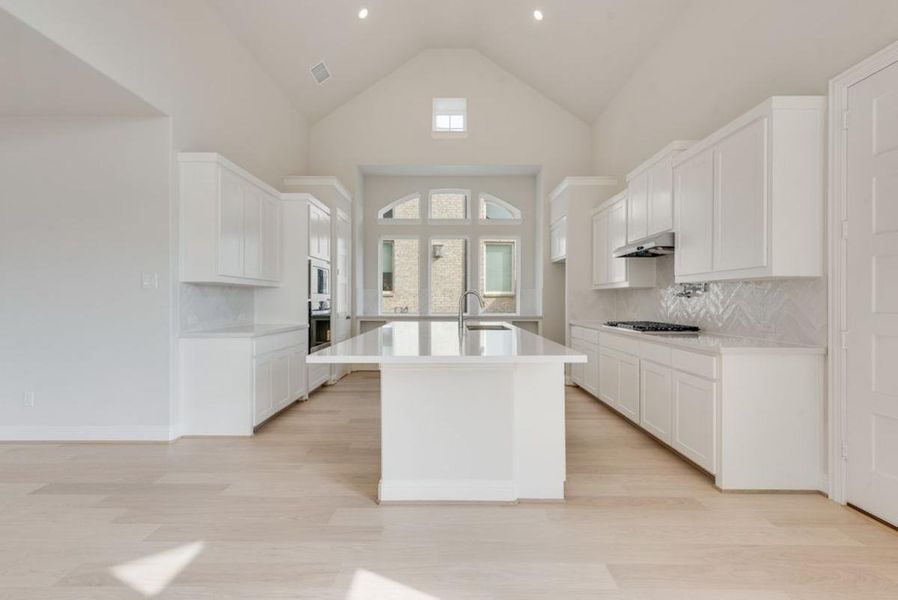 Furnished interior view inside a new home in Trails at Cottonwood Creek, Rowlett (Image 8). Furnished interior view inside a new home in Trails at Cottonwood Creek, Rowlett (Image 8).