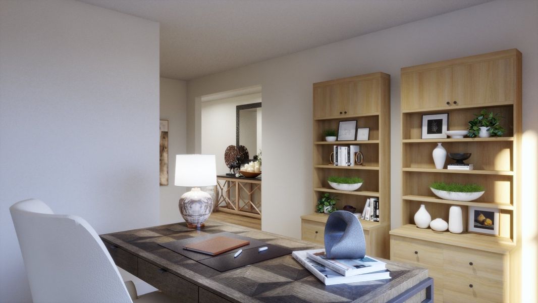 Representative furnished interior of a home built from the 4054 by Risewell Homes in Parkton Square, Kyle (Image 15).