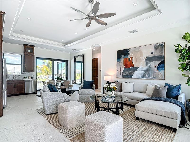 Furnished interior view inside a new home in , Fort Myers (Image 17).