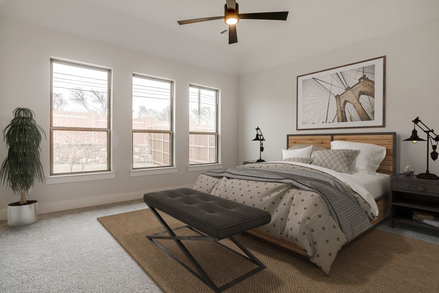 Representative furnished interior of a home built from the The Edinburg by Kenmark Homes in Paloma Ranches, Justin (Image 6). Representative furnished interior of a home built from the The Edinburg by Kenmark Homes in Paloma Ranches, Justin (Image 6).