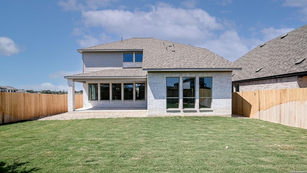 Exterior details and patio area of a home in Legacy at Lake Dunlap, New Braunfels (Image 4). Exterior details and patio area of a home in Legacy at Lake Dunlap, New Braunfels (Image 4).