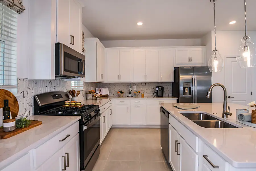 Furnished interior view inside a new home in Harvest at Ovation, Winter Garden (Image 5). Furnished interior view inside a new home in Harvest at Ovation, Winter Garden (Image 5).