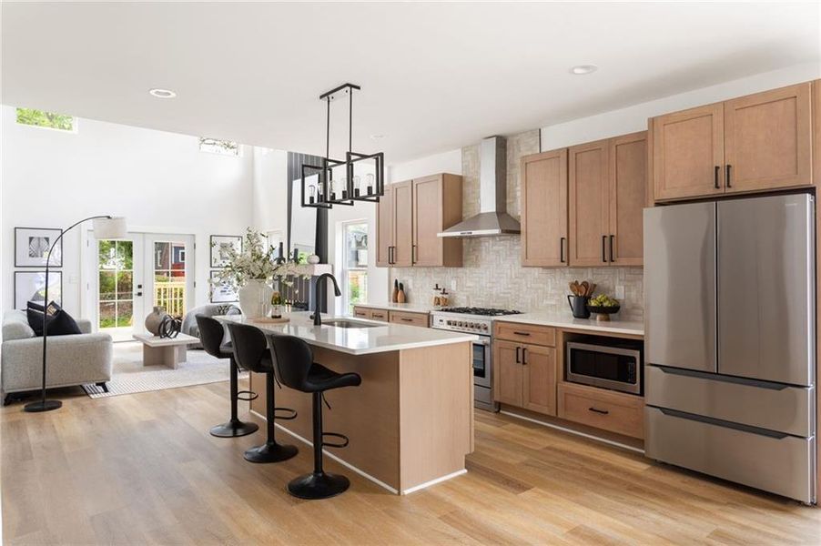Furnished interior view inside a new home in , Atlanta (Image 37).