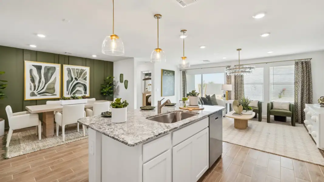 Representative furnished interior of a home built from the Easton by D.R. Horton in Citrus Pointe, Phoenix (Image 13).