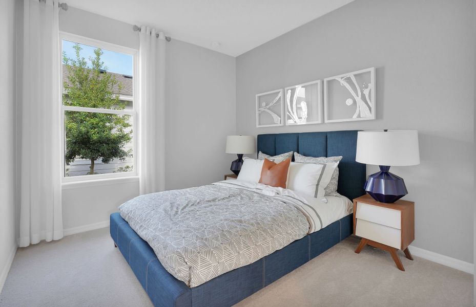 Furnished interior view inside a new home in Del Webb Wildlight, Yulee (Image 11).