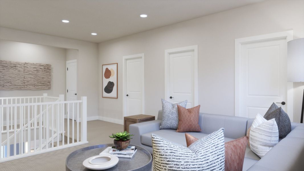 Representative furnished interior of a home built from the 4 by Trumark Homes in Independence, Elizabeth (Image 9).
