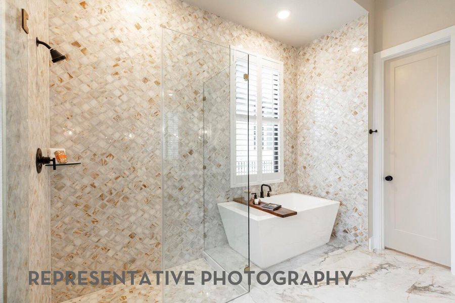 Furnished interior view inside a new home in Cross Creek West, Fulshear (Image 21).