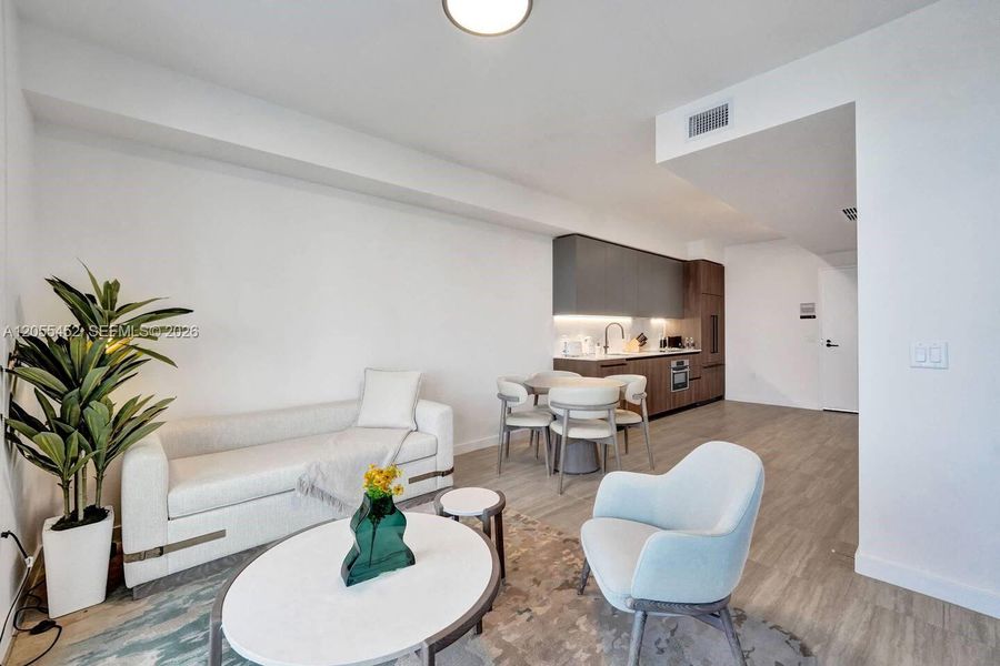Furnished interior view inside a new home in , Miami Beach (Image 5). Furnished interior view inside a new home in , Miami Beach (Image 5).