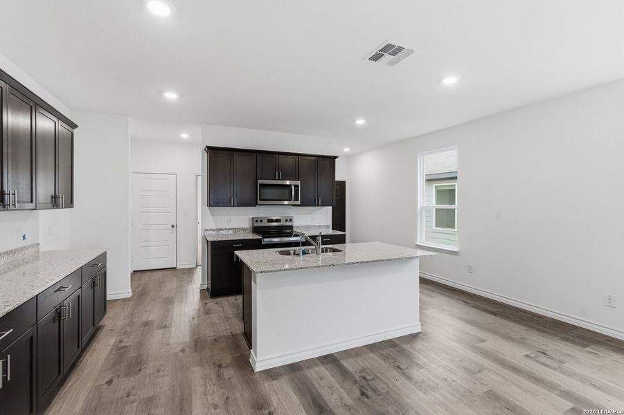 Furnished interior view inside a new home in The Overlook at Creekside, New Braunfels (Image 13).