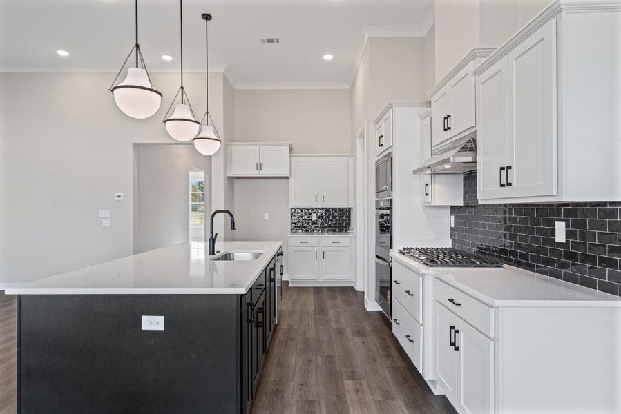 Furnished interior view inside a new home in Manor at Hall Creek, Arlington (Image 7).