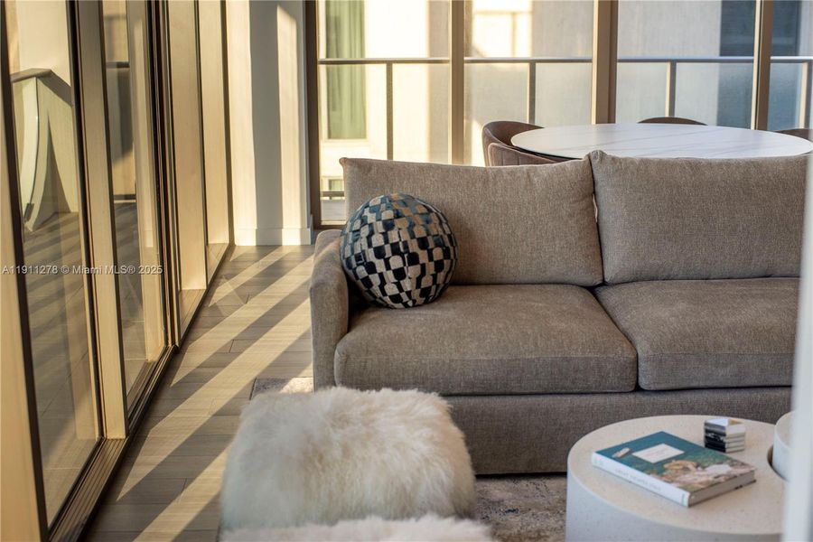 Close-up of interior finishes inside a home in Mr. C Residences, Miami (Image 15). Close-up of interior finishes inside a home in Mr. C Residences, Miami (Image 15).