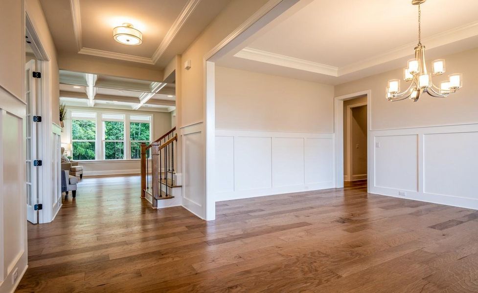 Representative unfurnished interior of a home built from the Berkeley by Greybrook Homes in Harbor Watch, Statesville (Image 44).