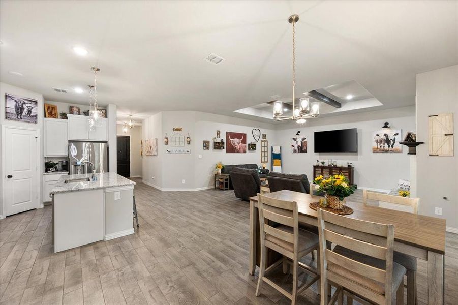 Furnished interior view inside a new home in Willow Vista Estates, Saginaw (Image 18).