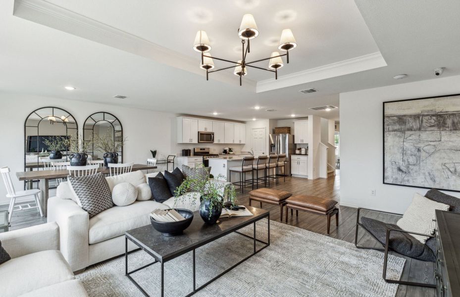 Furnished interior view inside a new home in Elizabeth Creek, Haslet (Image 5).