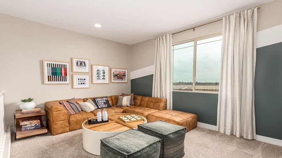 Representative furnished interior of a home built from the Redwood by Taylor Morrison in Paradisi, Surprise (Image 18).
