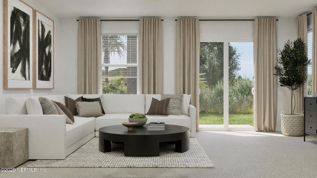 Furnished interior view inside a new home in Hardwick Farms, Jacksonville (Image 15).