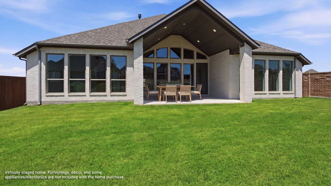 Exterior details and patio area of a home in Sweetgrass, Haslet (Image 3). Exterior details and patio area of a home in Sweetgrass, Haslet (Image 3).