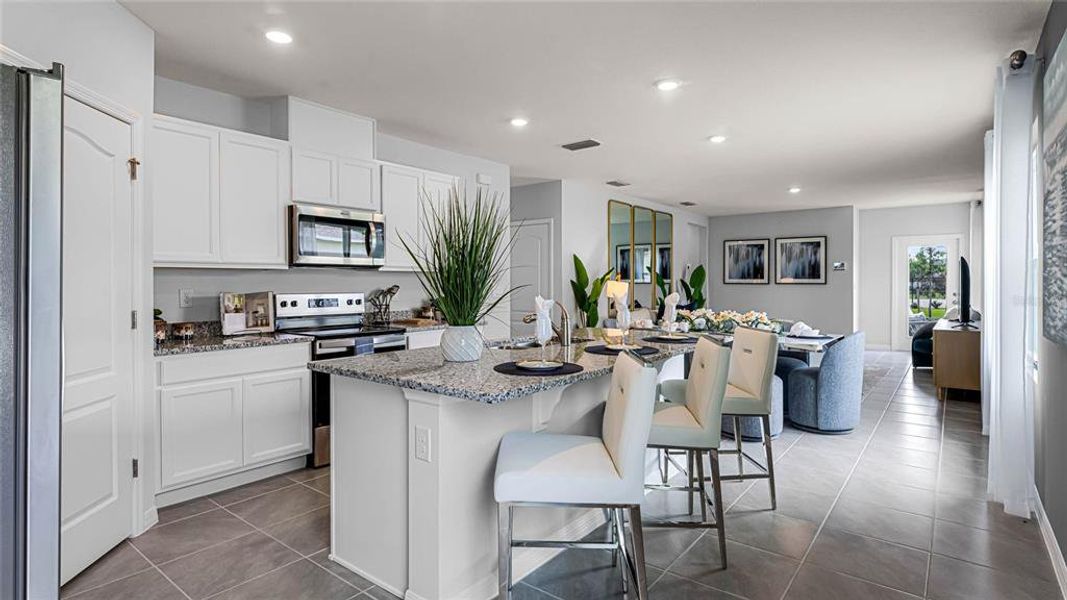 Furnished interior view inside a new home in Angeline, Land O' Lakes (Image 3). Furnished interior view inside a new home in Angeline, Land O' Lakes (Image 3).