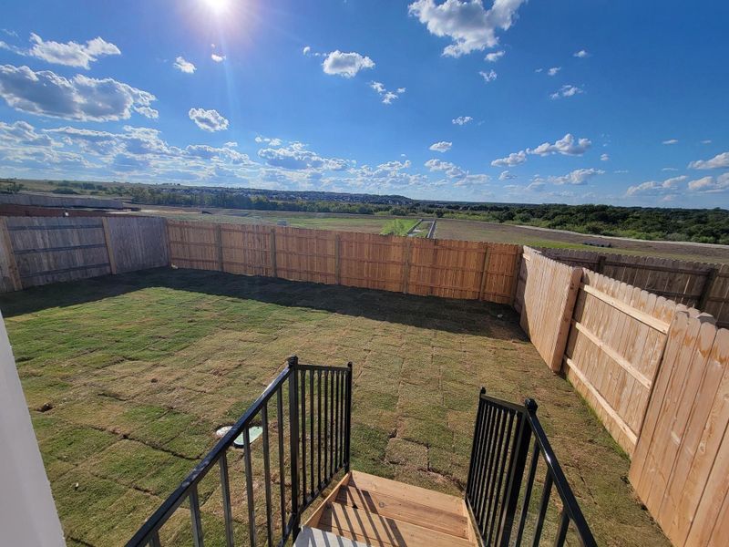 Exterior details and patio area of a home in Cloverleaf, Austin (Image 3).