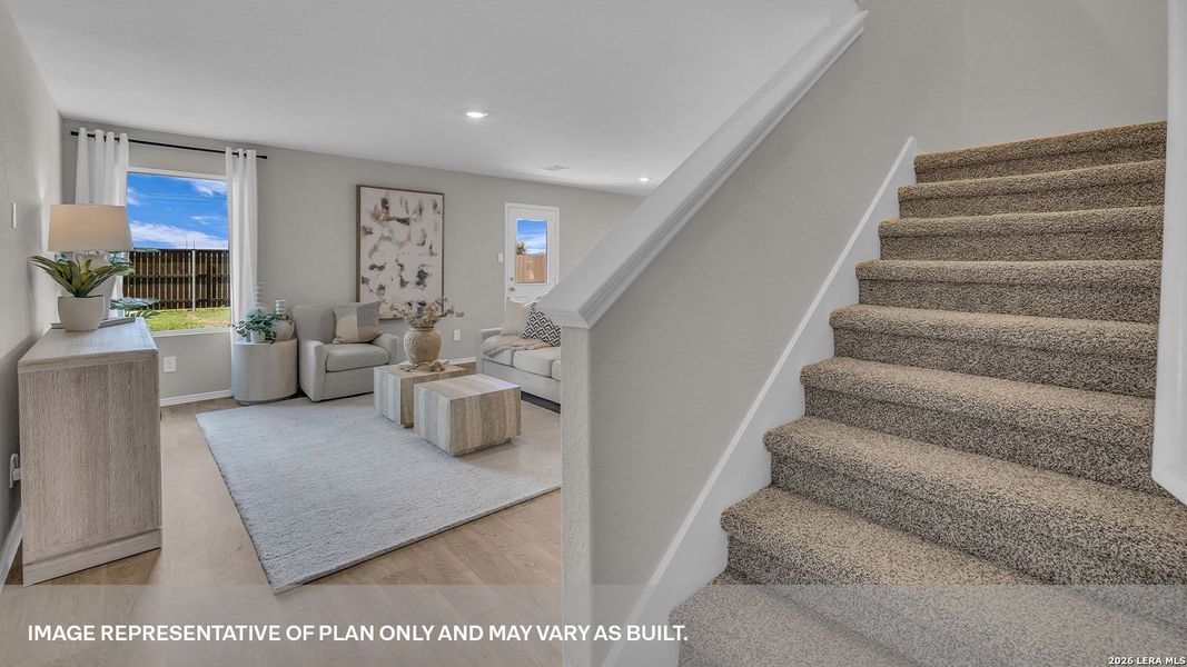 Furnished interior view inside a new home in Swenson Heights, Seguin (Image 22).