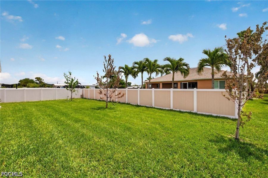 Exterior details and patio area of a home in Cape Coral, Cape Coral (Image 19).