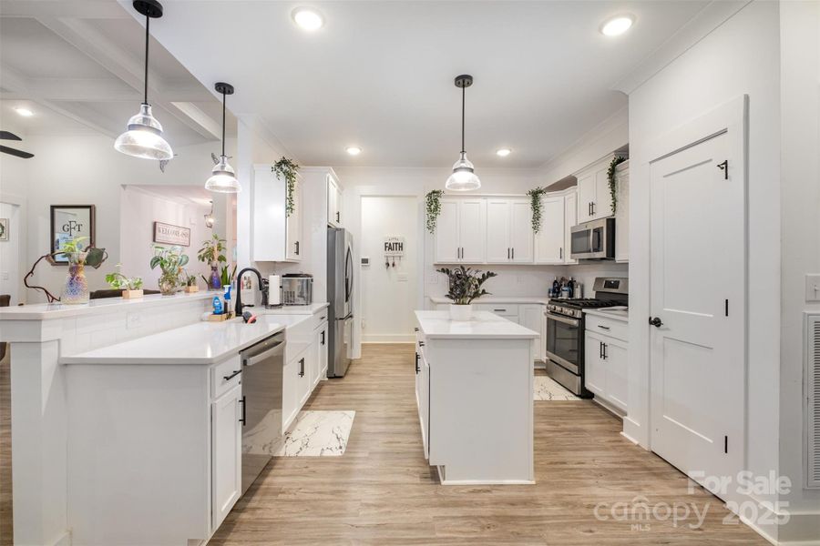 Furnished interior view inside a new home in , Clover (Image 16).