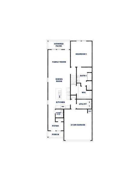 2D floor plan layout of this home in Venetian Pines, Conroe, TX (Image 3).