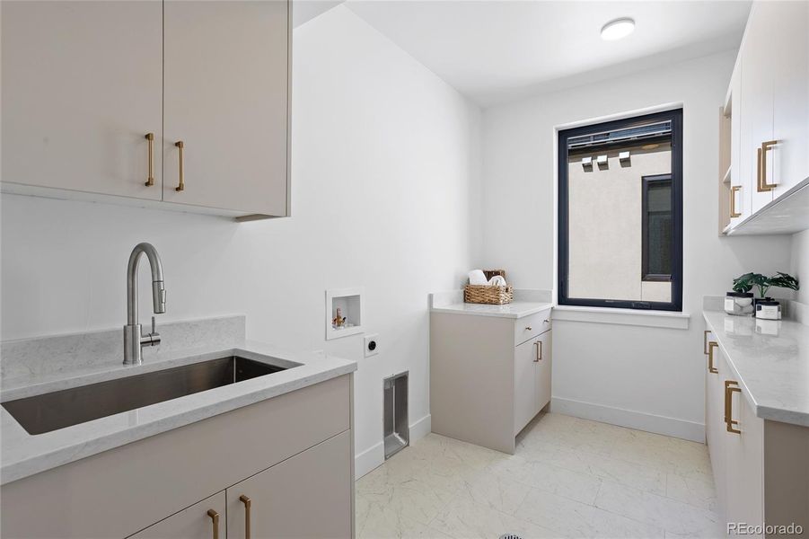 Furnished interior view inside a new home in , Denver (Image 43).