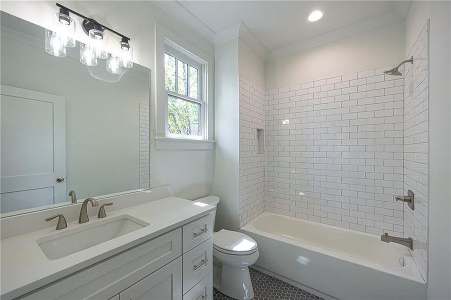 Furnished interior view inside a new home in , Atlanta (Image 4).