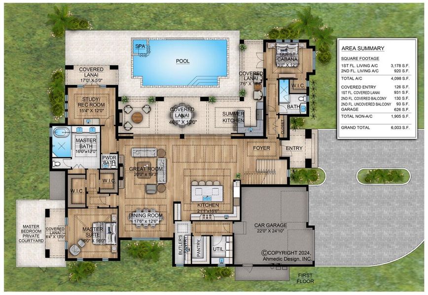 Blue Cypress IV-Lot 1-Color Plan-First F Blue Cypress IV-Lot 1-Color Plan-First F