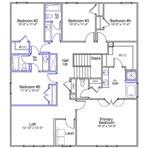 2D floor plan layout of this home in Ellington, Elgin, SC (Image 3).
