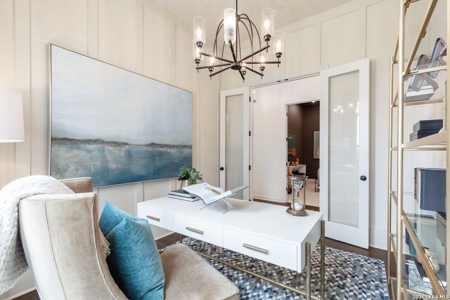 Furnished interior view inside a new home in The Ranches at Creekside, Boerne (Image 36).