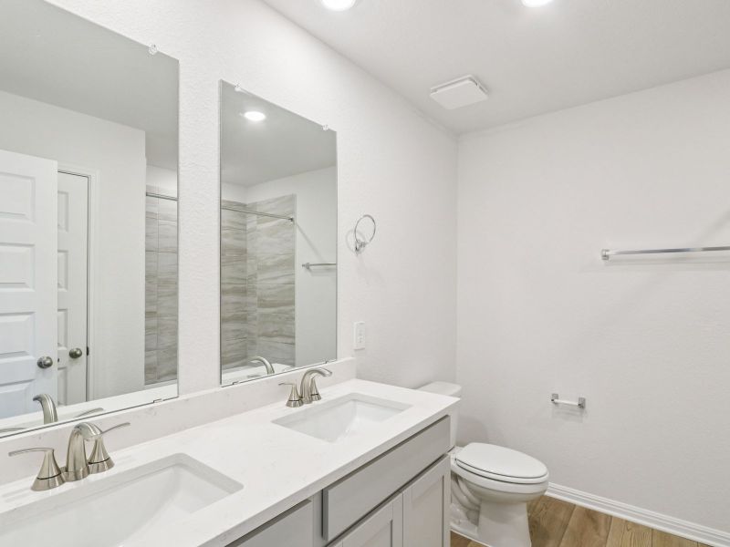 Furnished interior view inside a new home in Prairie Winds - Executive Collection, Hutto (Image 7).